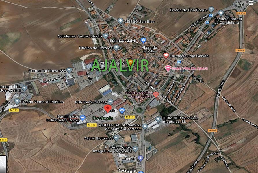 Mapa Ajalvil