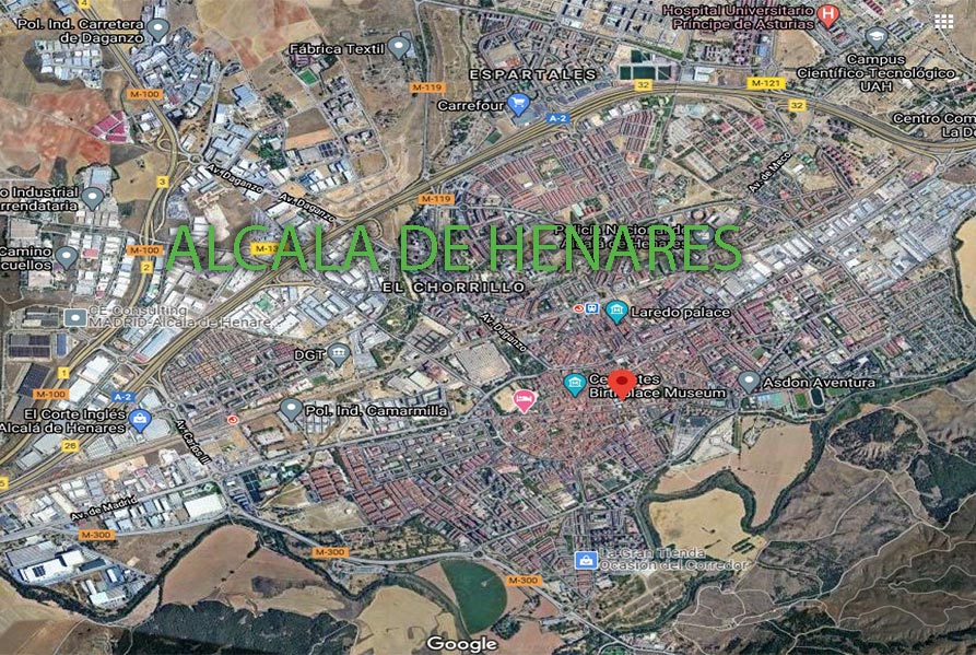Mapa Alcalá de henares
