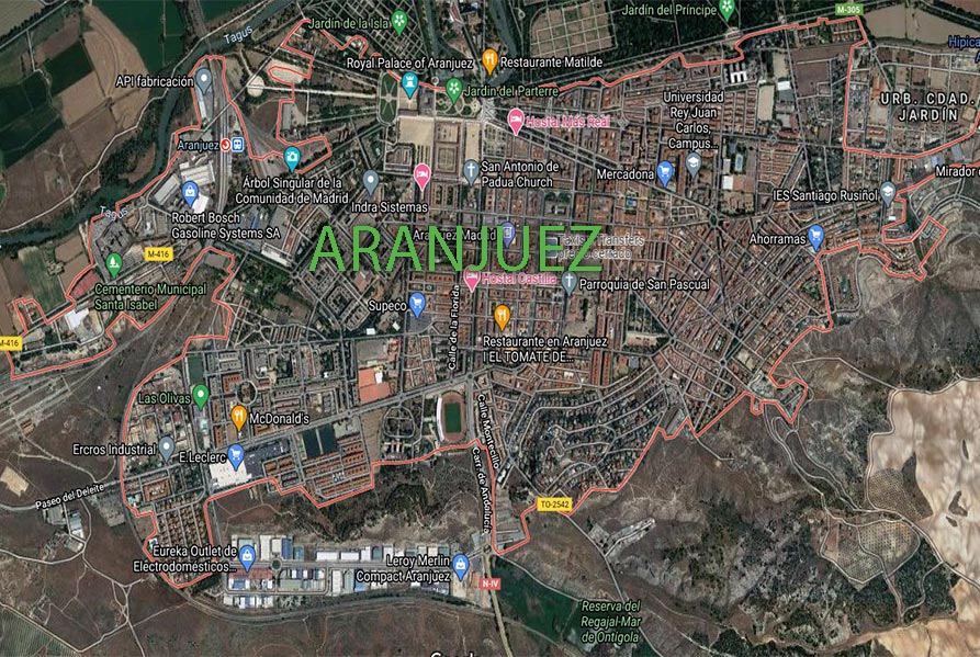 Mapa Aranjuez
