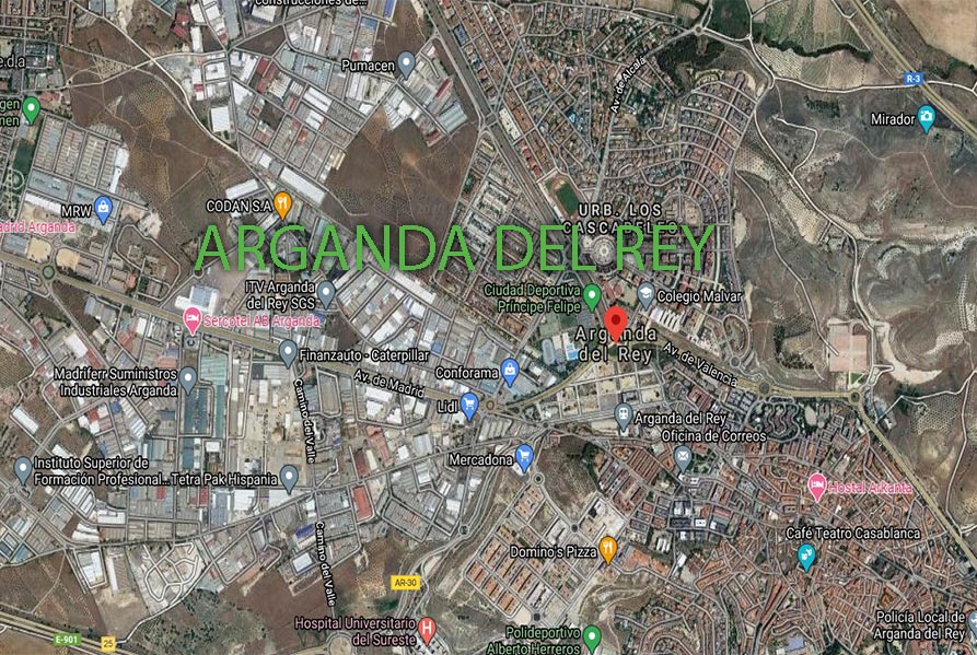 Mapa arganda del rey