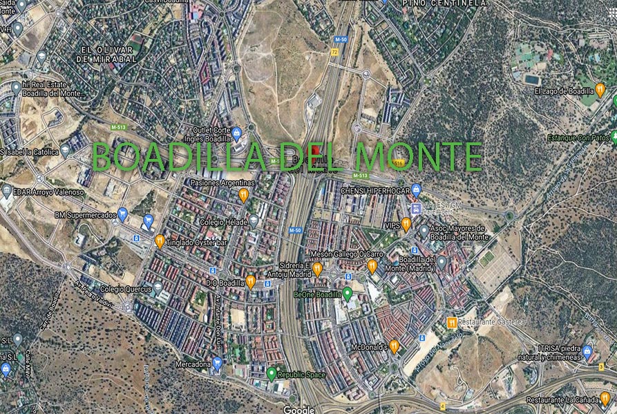 Mapa boadilla del monte