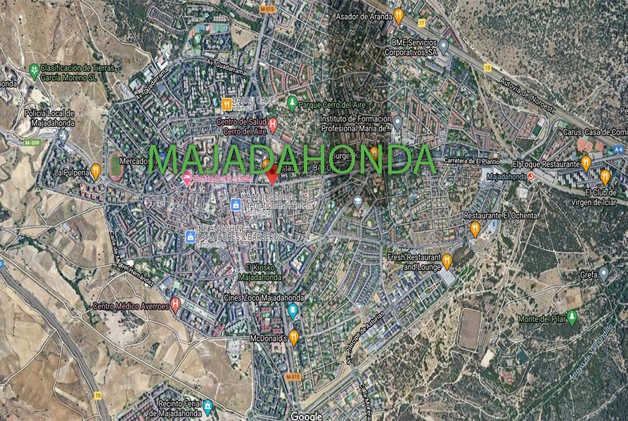 Mapa majadahonda