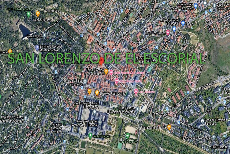 Mapa san lorenzo de el escorial