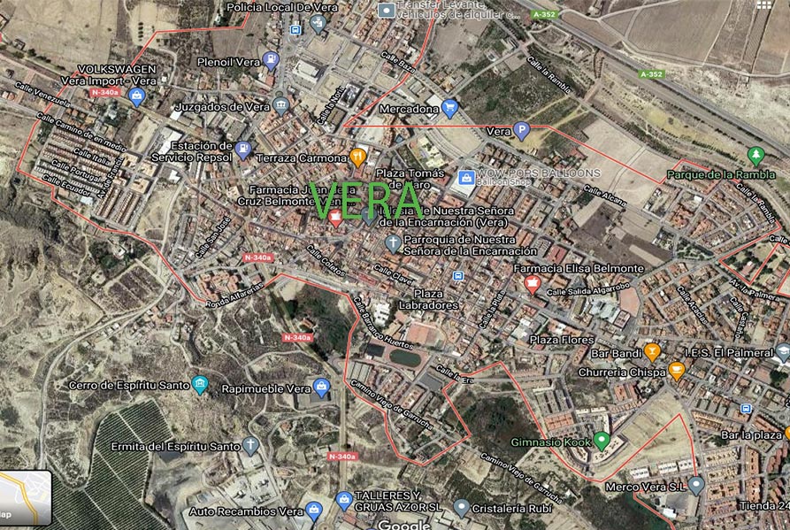 Mapa Vera