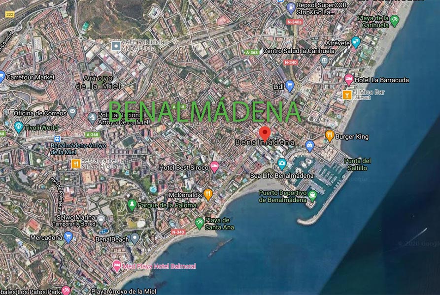 Mapa Benalmádena