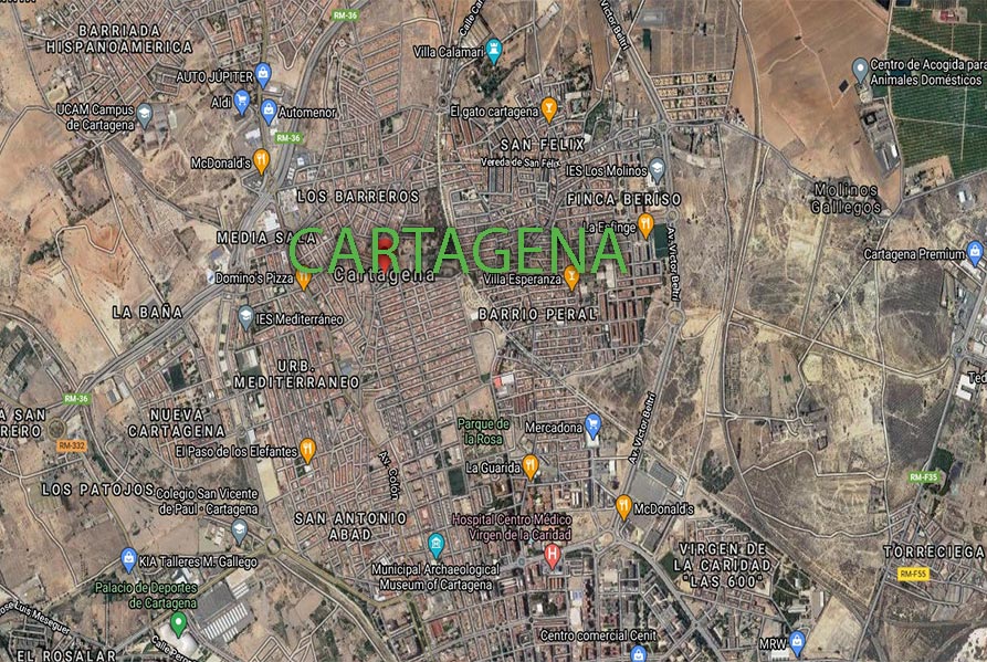 Mapa Cartagena