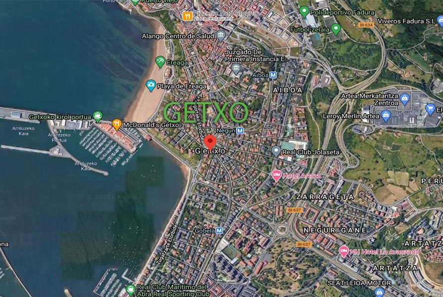 Mapa Getxo