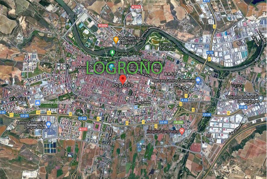 Mapa Logrono