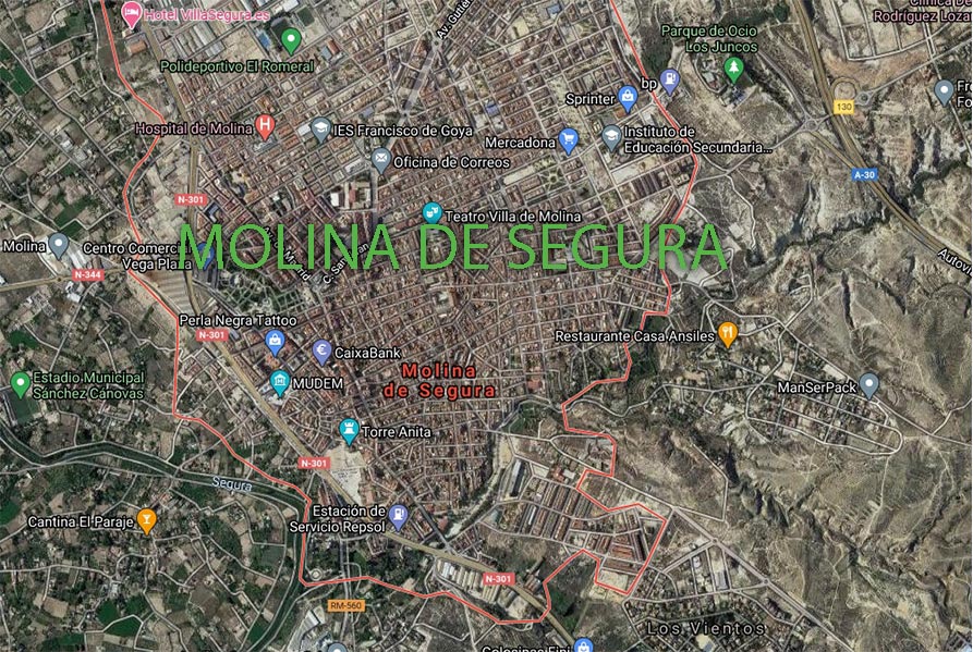 Mapa molina de segura