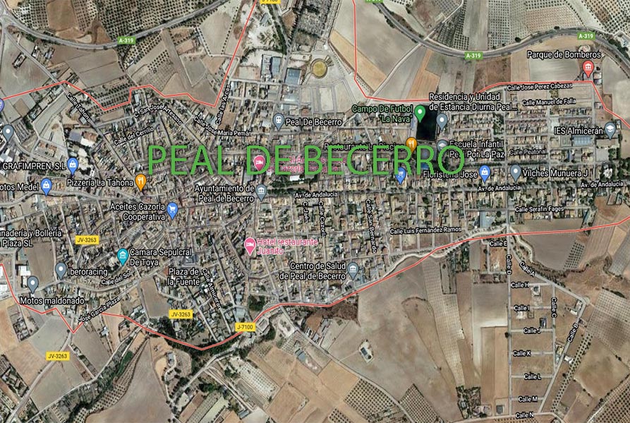 Mapa peal de becerro