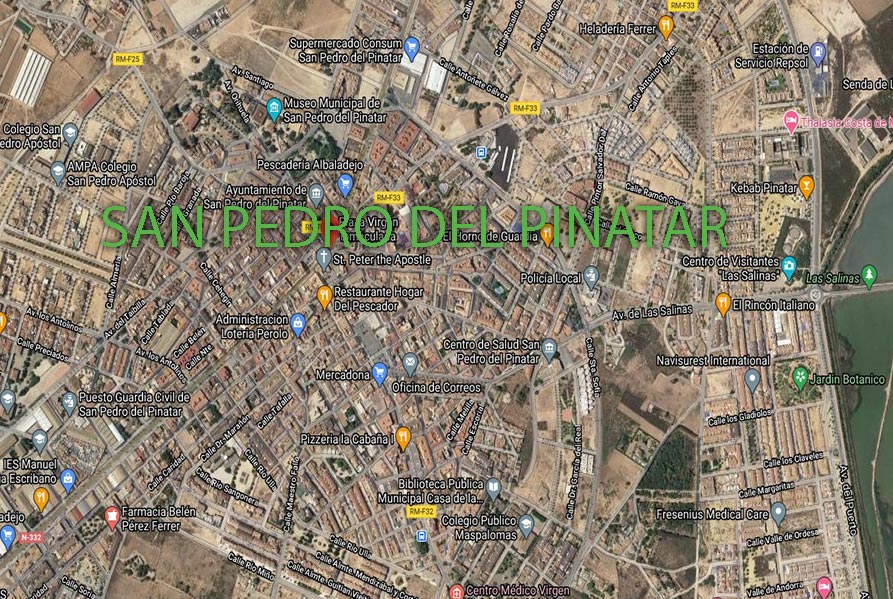 Mapa san pedro del pinatar