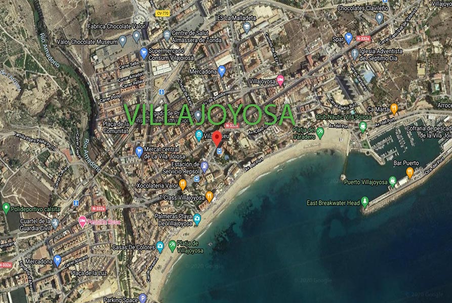 Mapa Villajoyosa