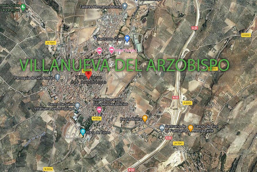 Mapa Villanueva del arzobispo