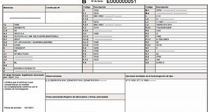 que hacer si pierdo la ficha técnica del coche